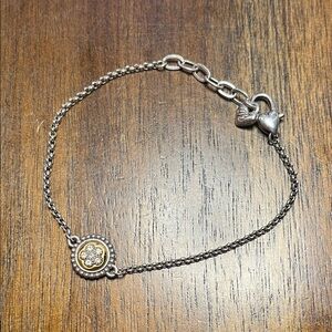 Brighton Sorrento Silver and Gold Chain Bracelet